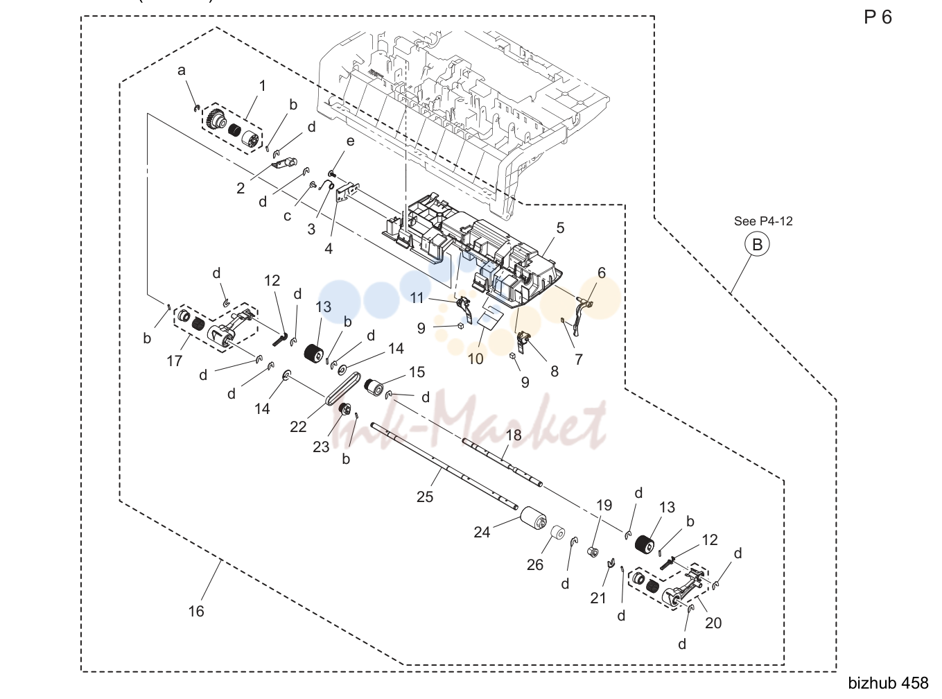 Paper take-up секция (df-704) (P6)