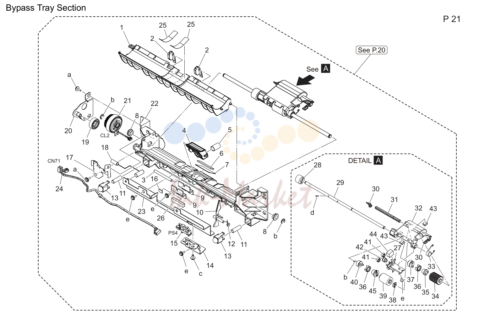 Bypass tray секция (P21)