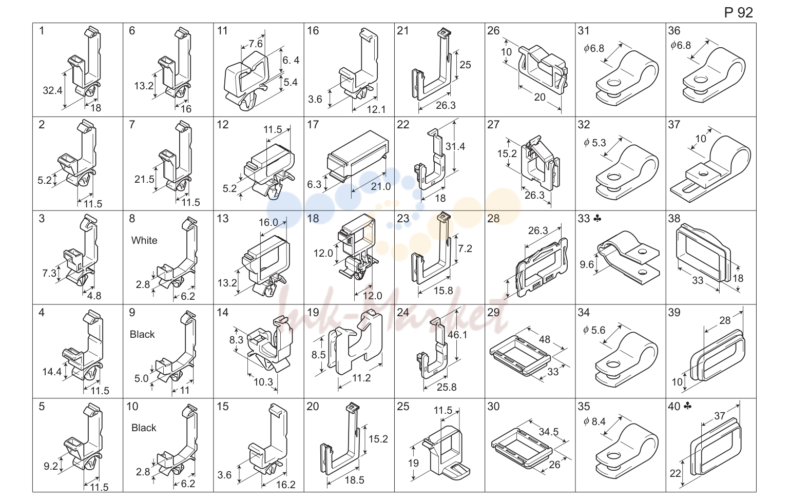 Wiring accessories and jigs (P92)