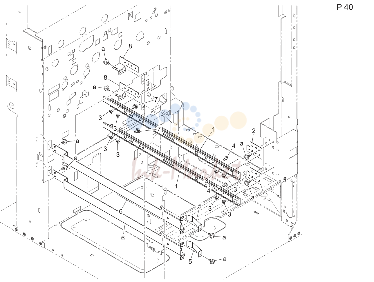Cassette rail (P40)