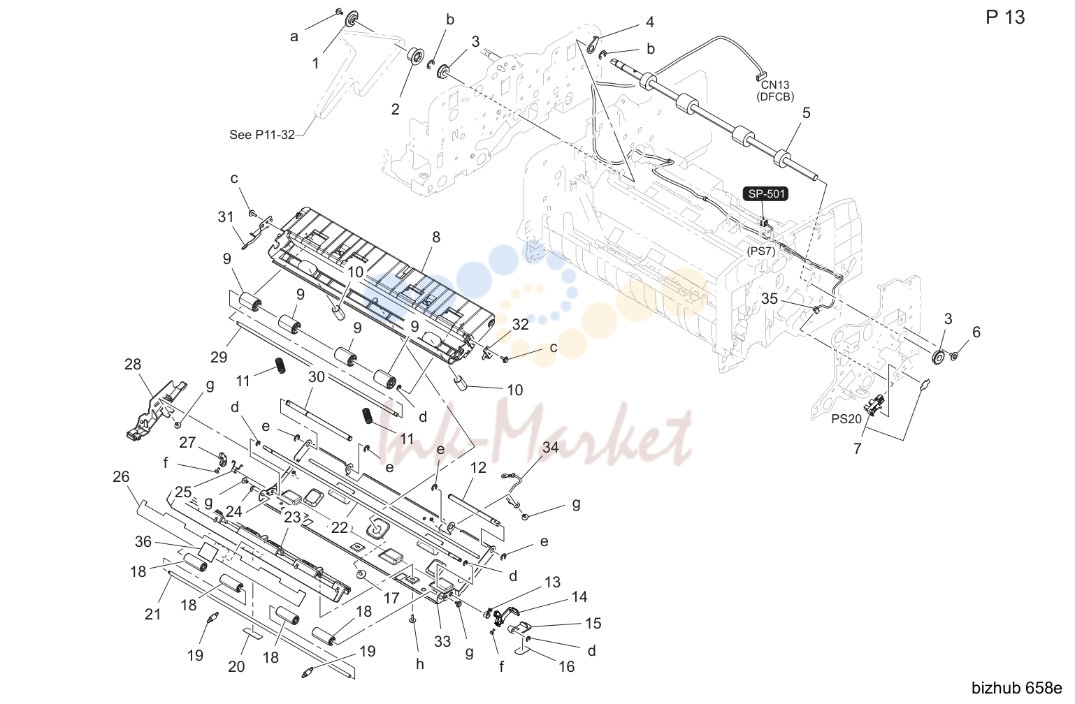 Auto document feed секция (P13)