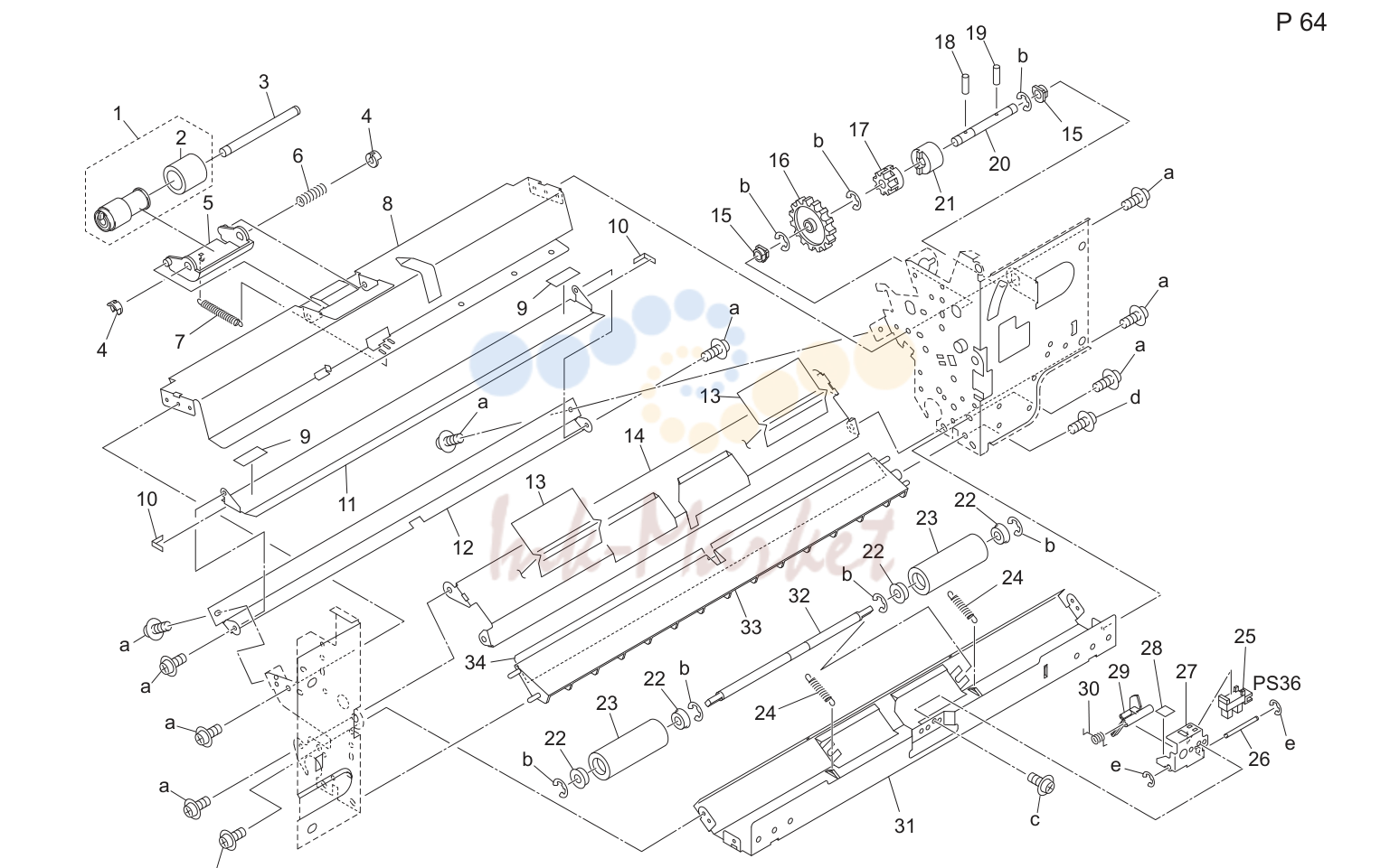 Manual feed узел (P64)