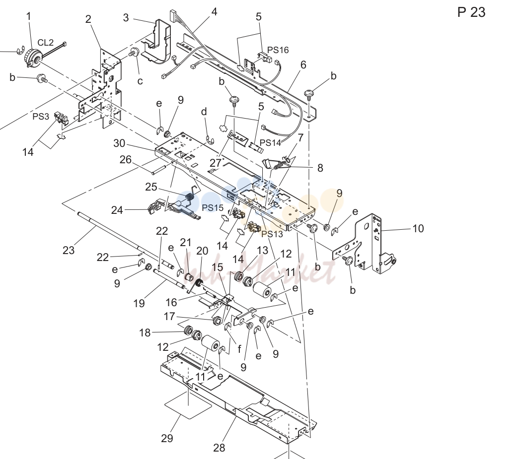 25. 2ND PAPER FEED SECTION
