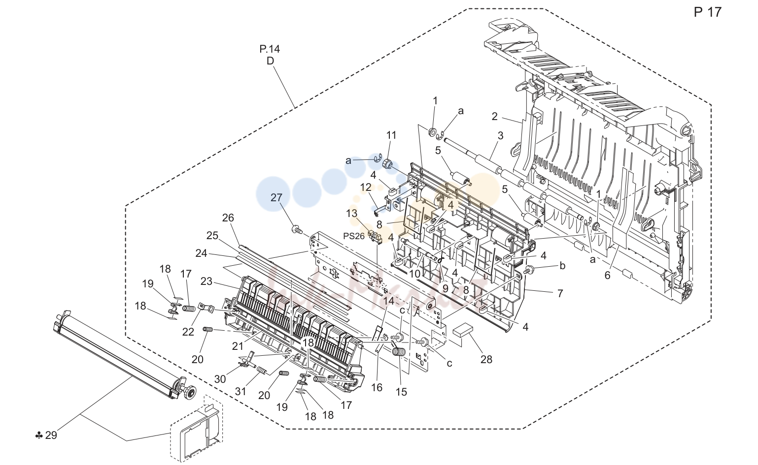Vertical conveyance секция (P17)