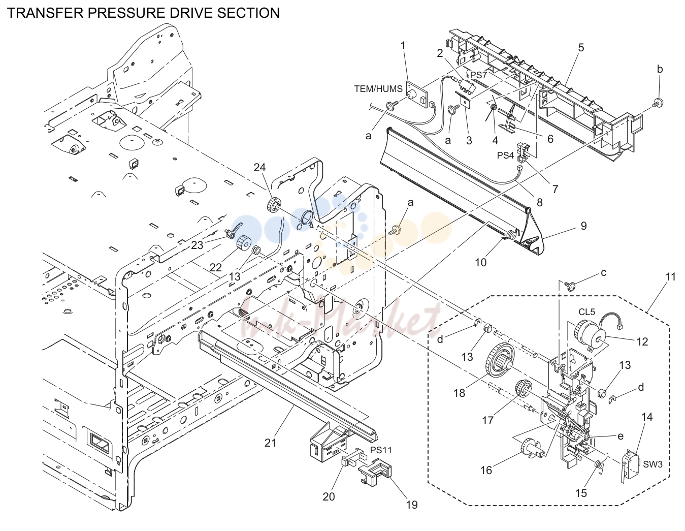 Перенос pressure drive секция (P23)