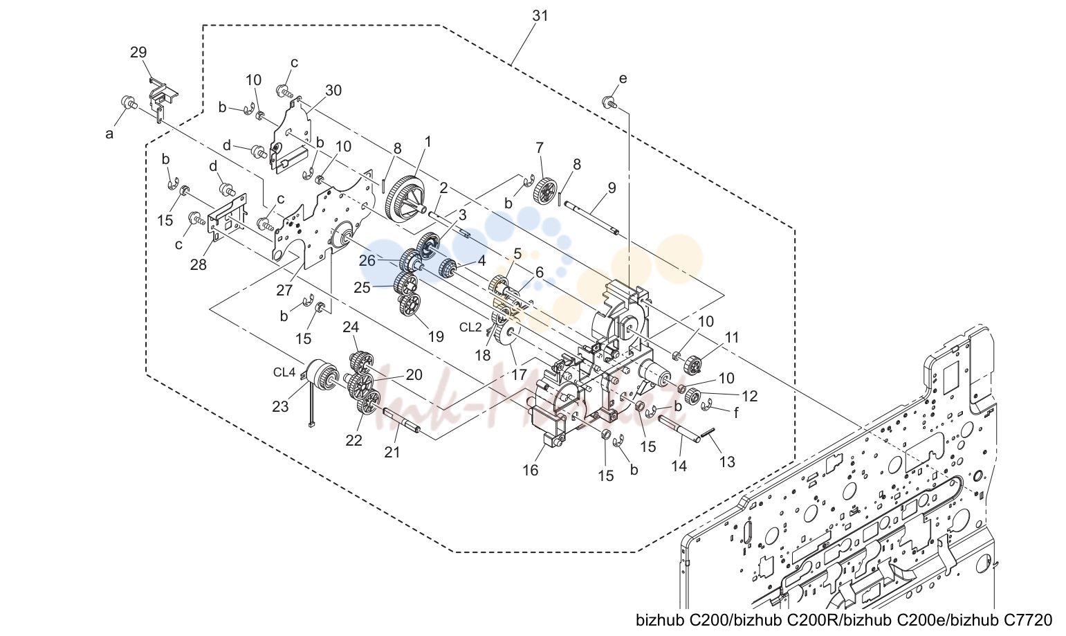 Feed/transport drive секция (P28)