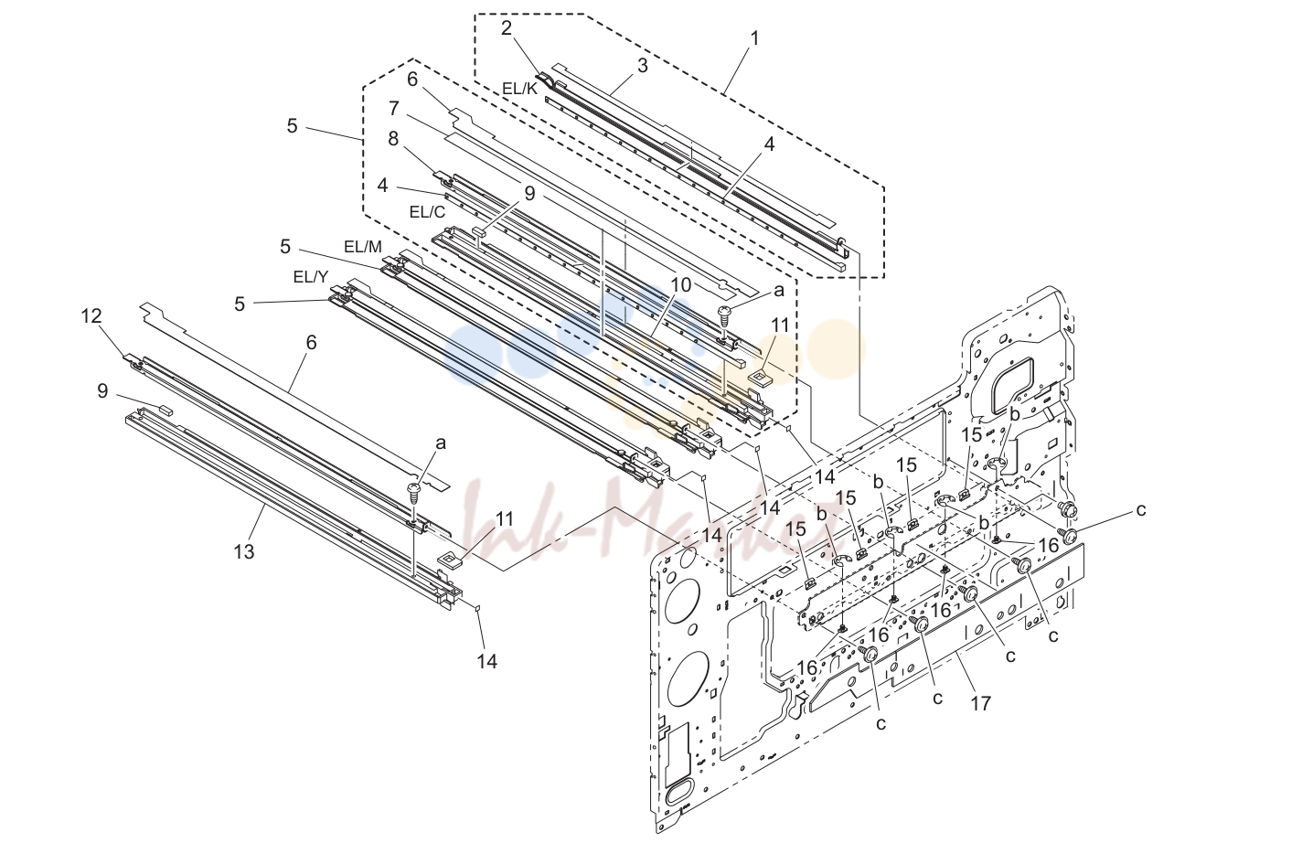 16. ERASE LAMP SECTION