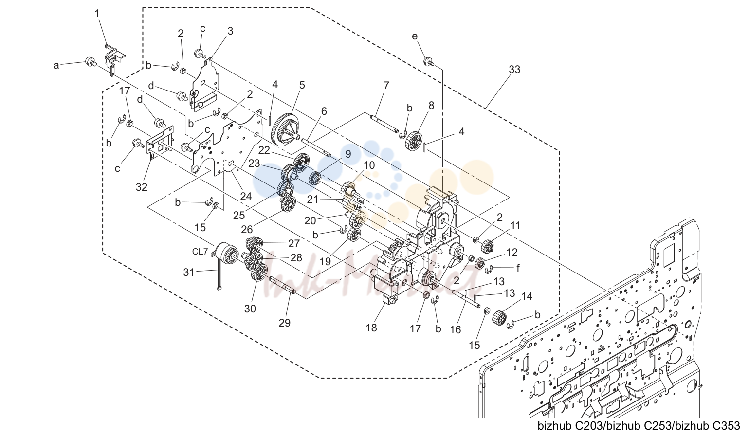 Feed/transport drive секция (P43)