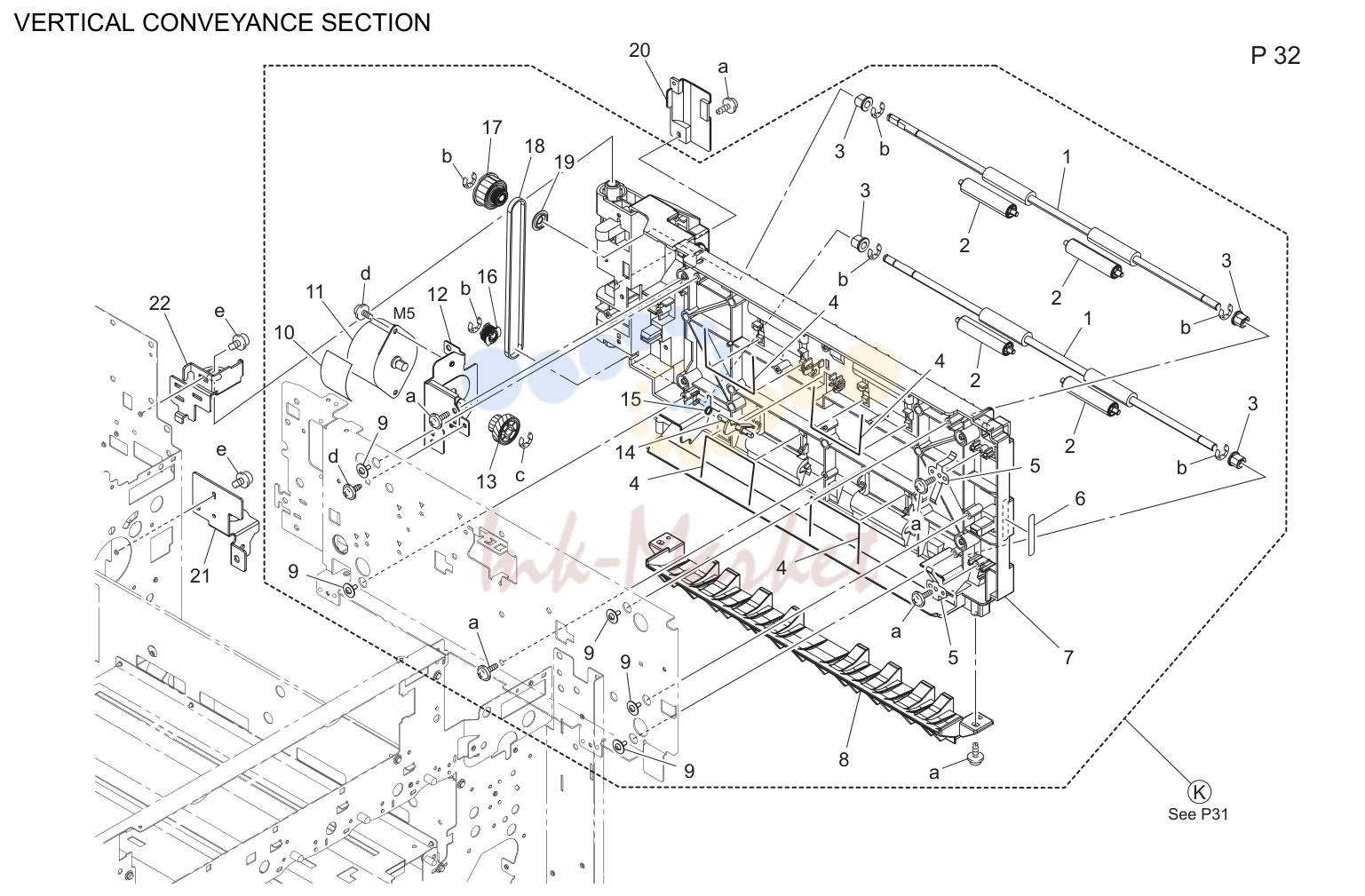 Vertical conveyance секция (P32)