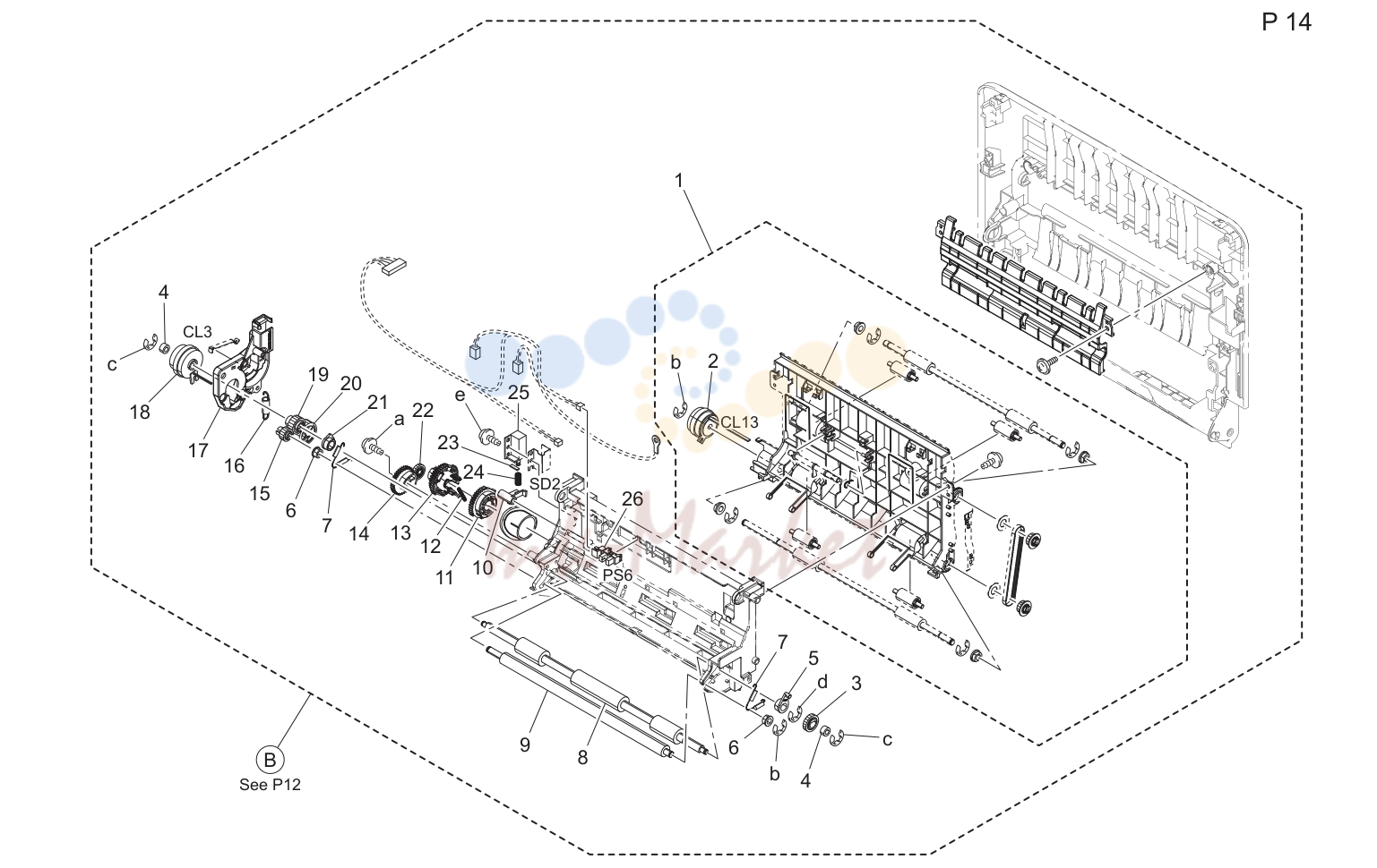 Vertical conveyance секция (P14)