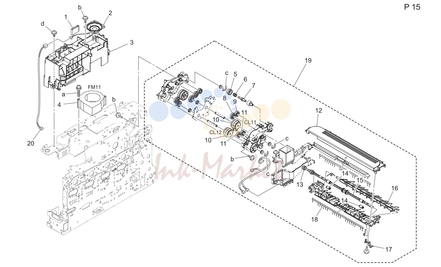 Dup reverse drive секция (P15)