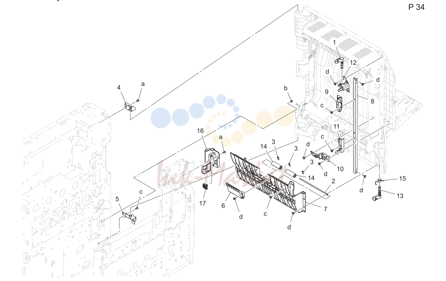 34. Vertical conveyance door секция (P34)