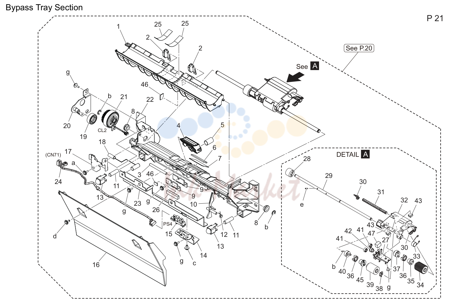 Bypass tray секция (P21)