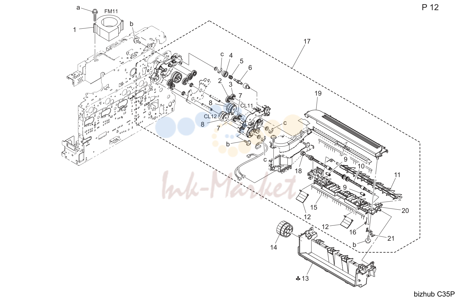 Dup reverse drive секция (P12)