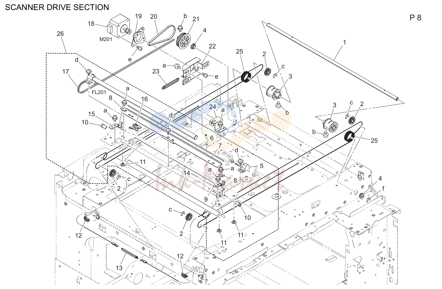10. SCANNER DRIVE SECTION