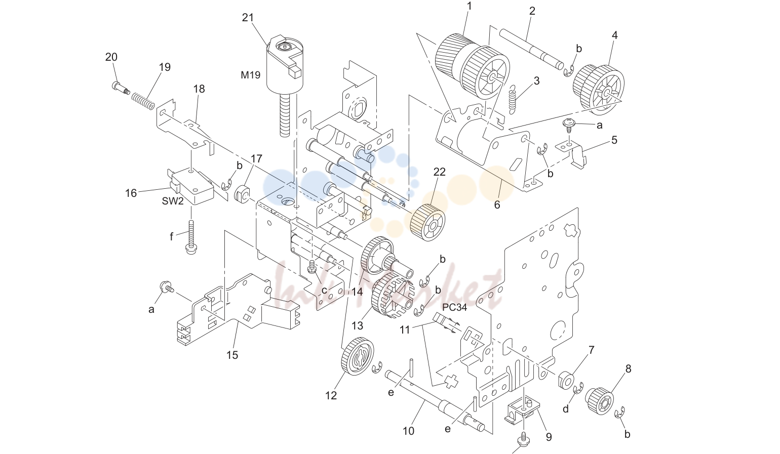 22. FUSING DRIVE SECTION