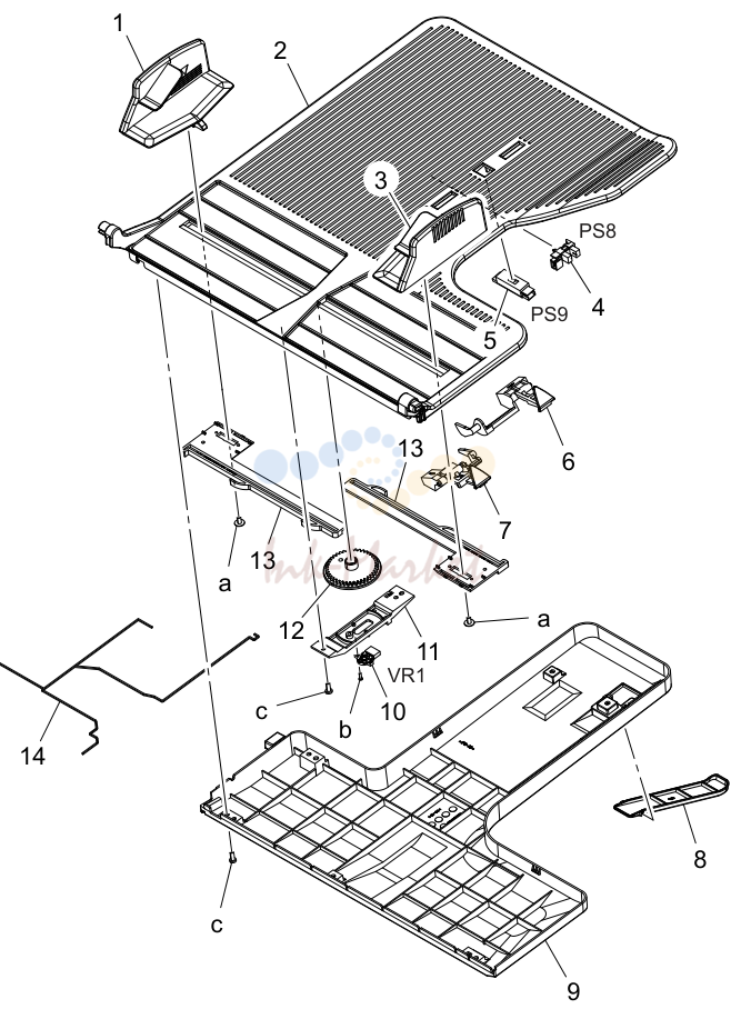 Подача бумаги tray секция (P3)