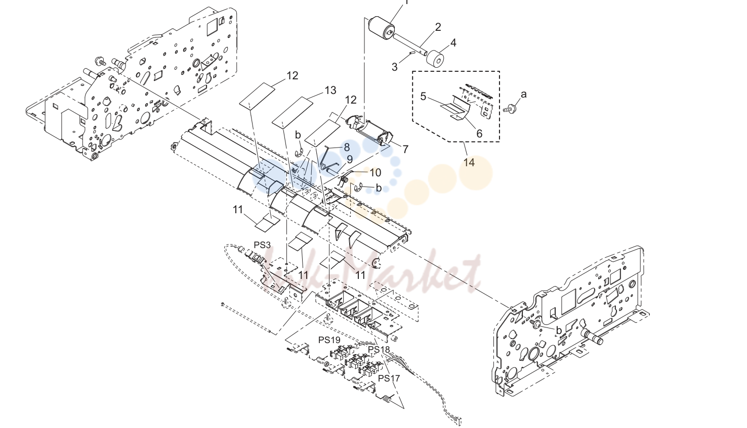 Adf conveyance секция (P6)