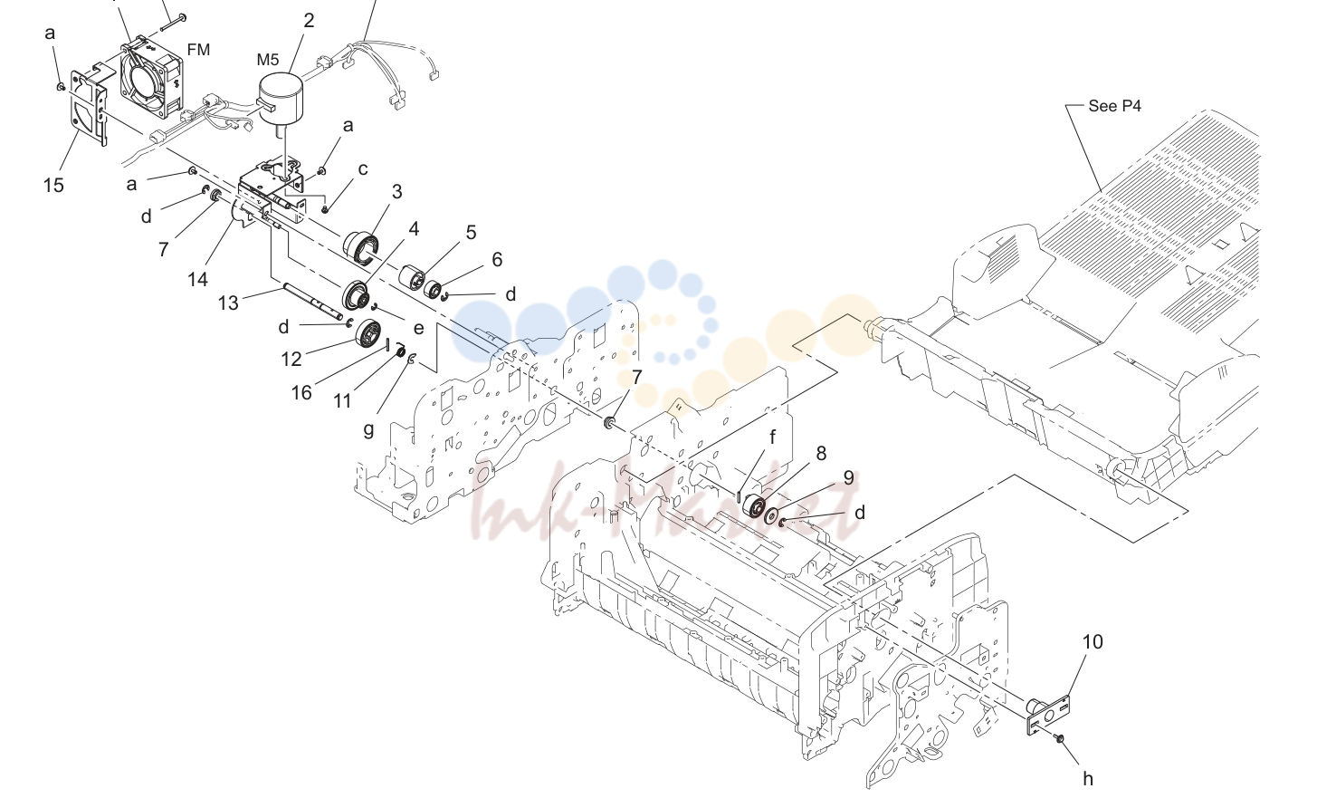 Adf (подача бумаги секция) (P3)