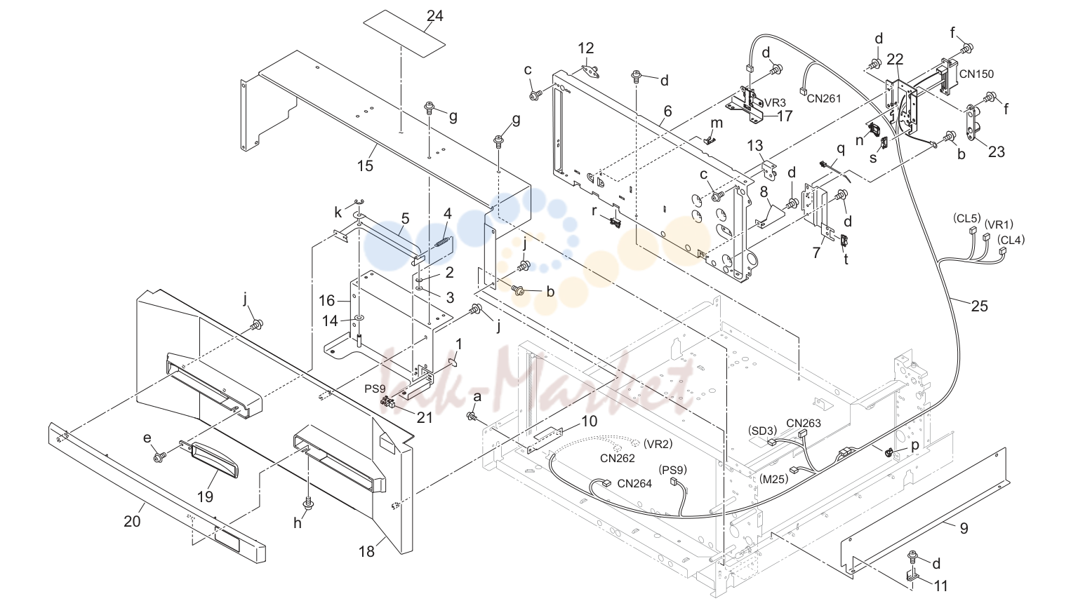 Tray 1 секция (P25)