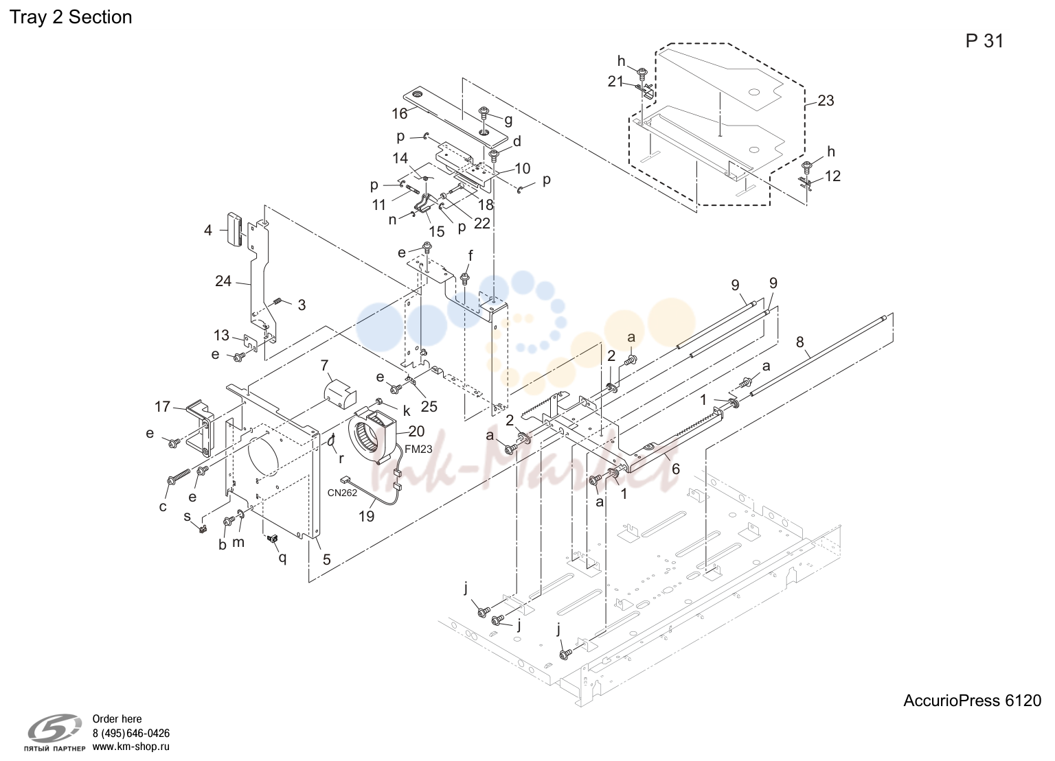 Tray 2 секция (P31)