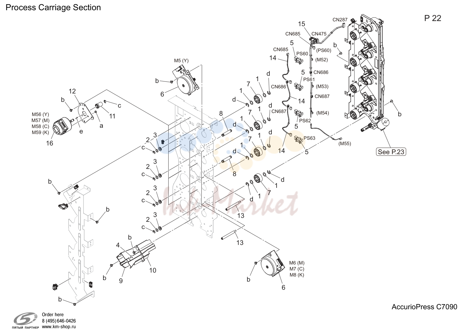 Process carriage секция (P22)