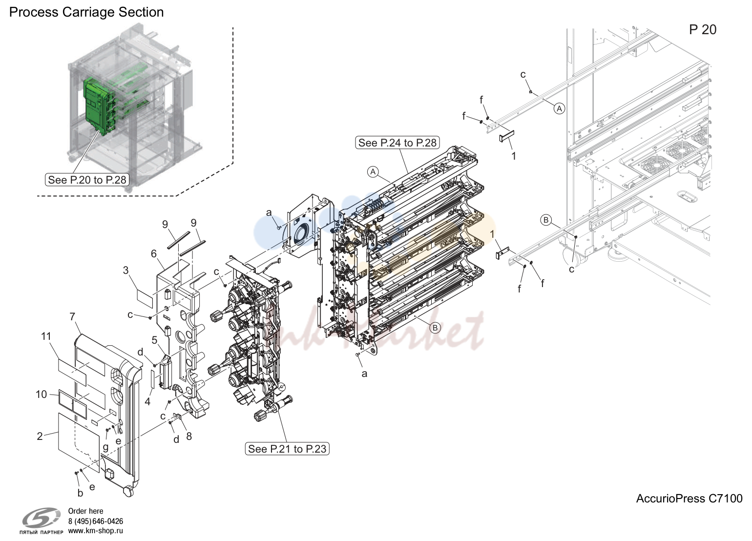 Process carriage секция (P20)