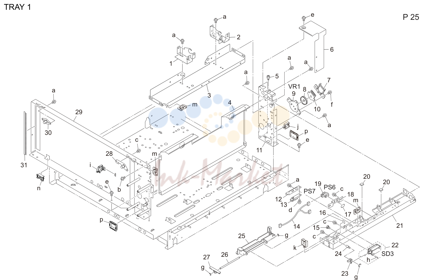Tray 1 (P25)