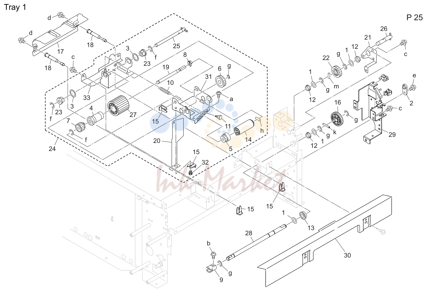 Tray 1 (P25)