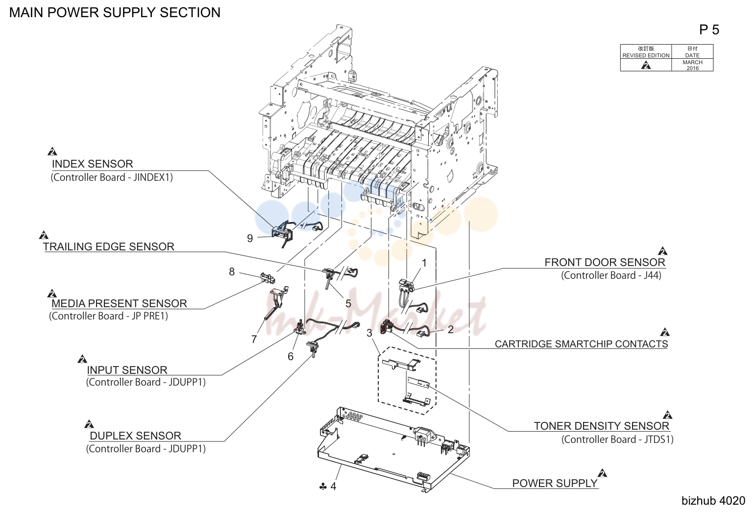 Main power supply секция (P5)