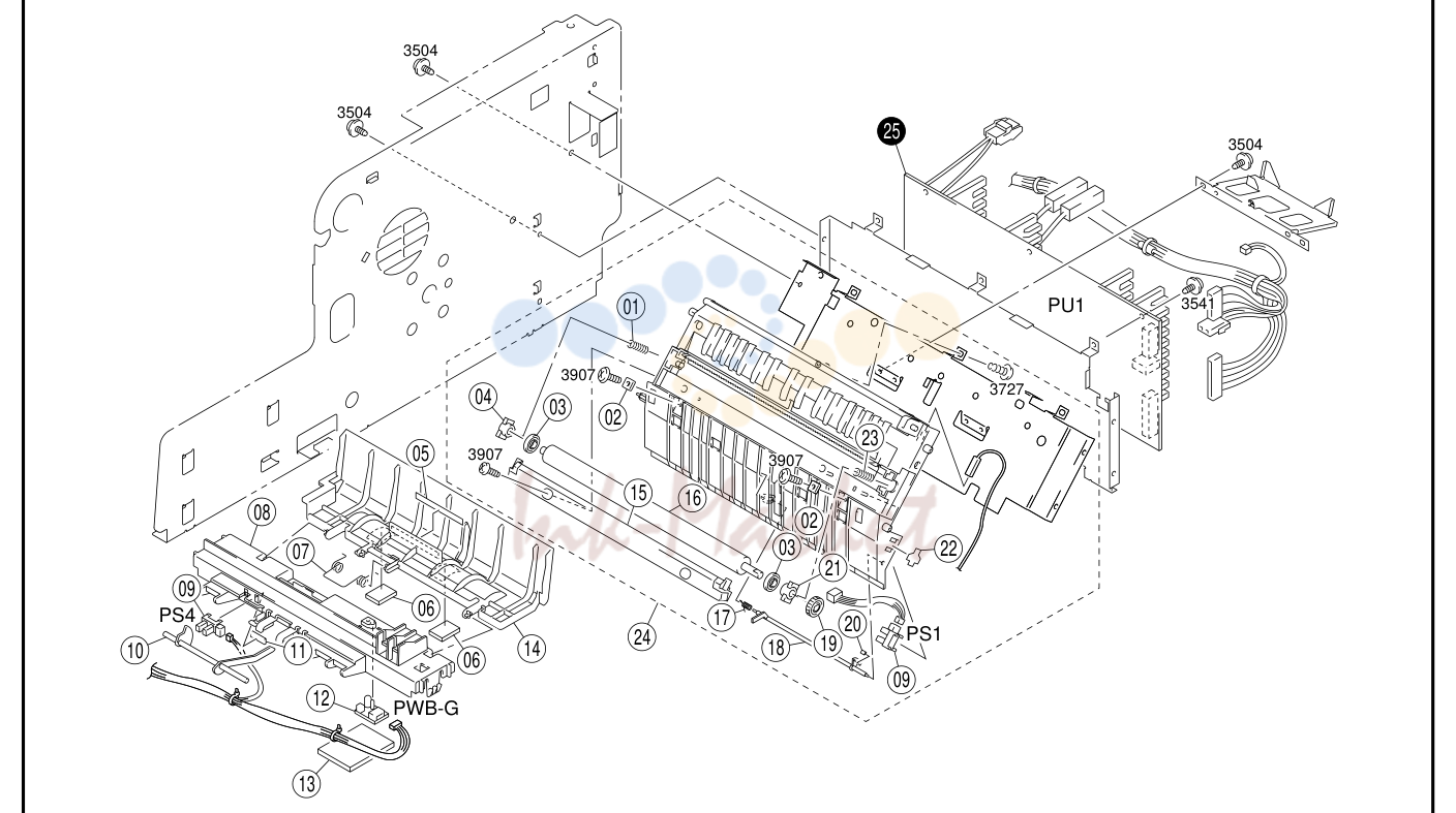 9. 8 TRANSFER UNIT PARTS MANUAL 15