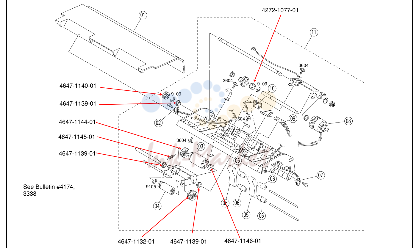 14. 13 PAPER TAKE-UP SECTION (A) (OPTION) AF-8 PARTS MANUAL 25