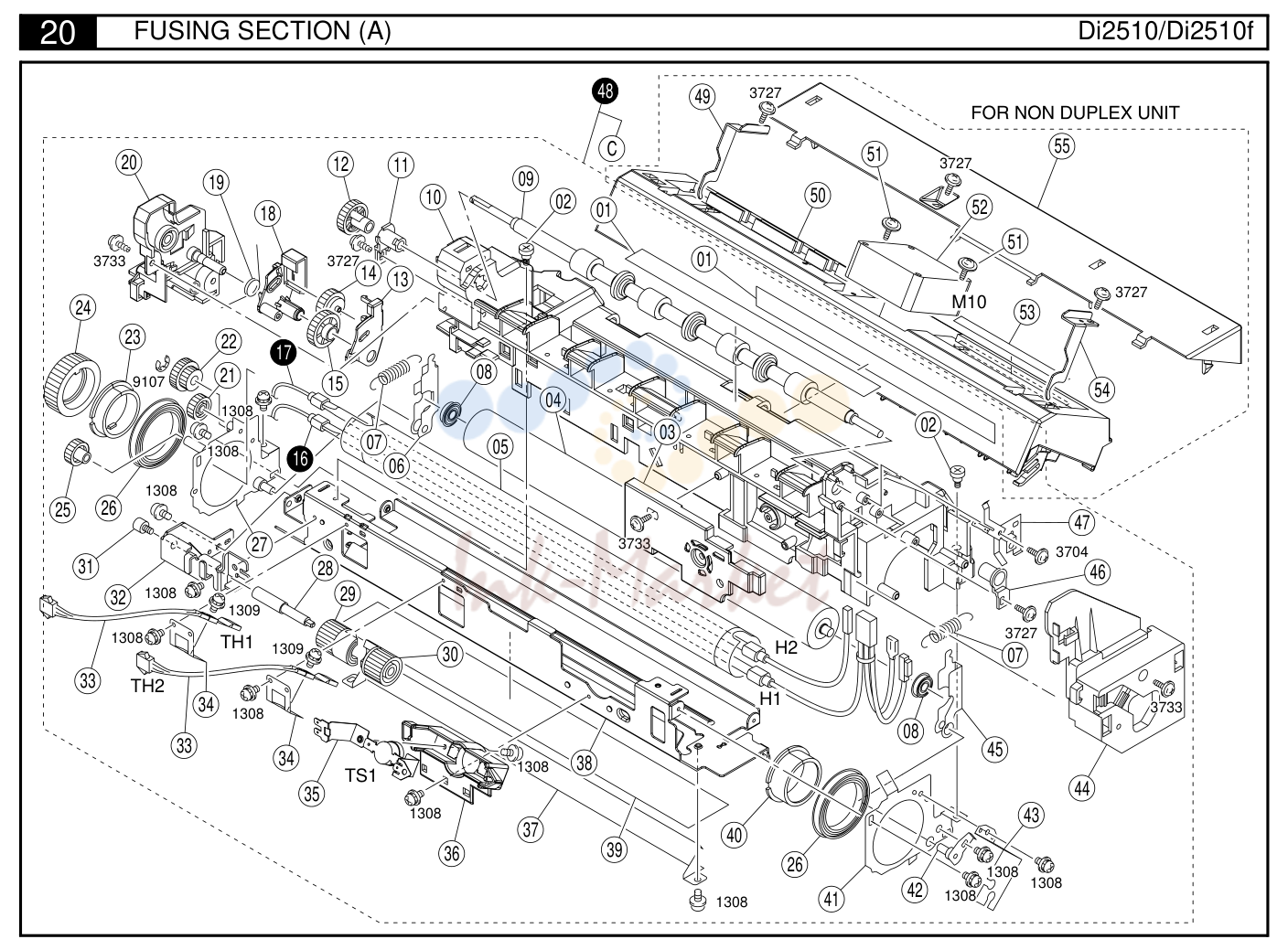 21. 20 FUSING SECTION (A) Di2510/Di2510f 39