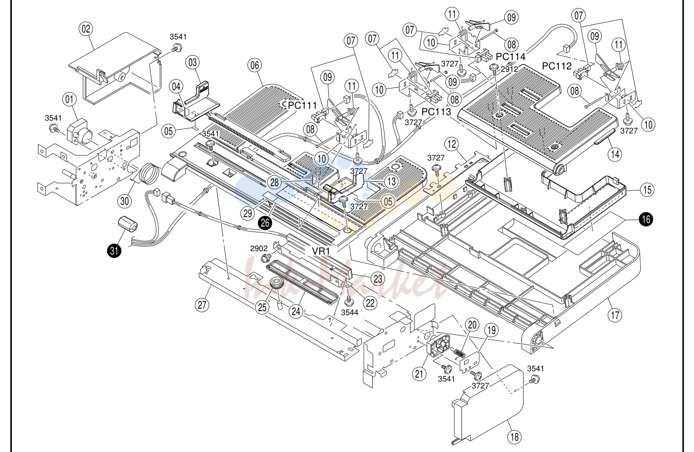 22. 21 MULTI MANUAL FEED SECTION(A) C350/CF2203/8022 41