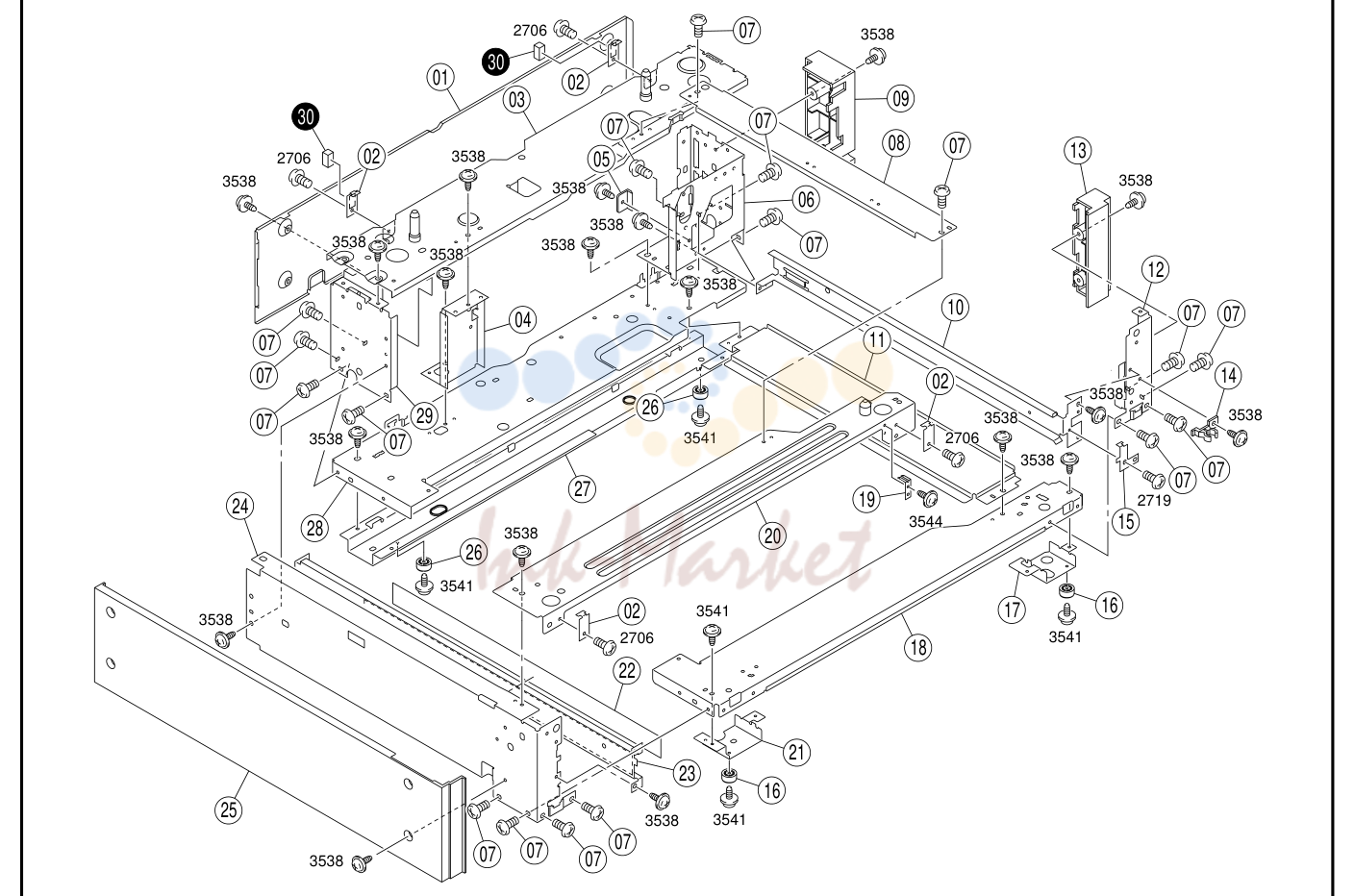 28. 27 CASSETTE FRAME C350/CF2203/8022 53