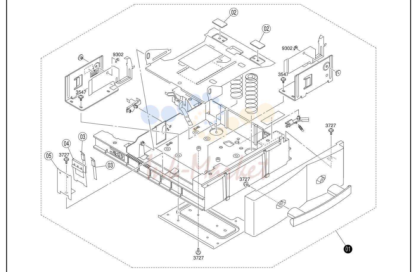 Paper tray узел (option)