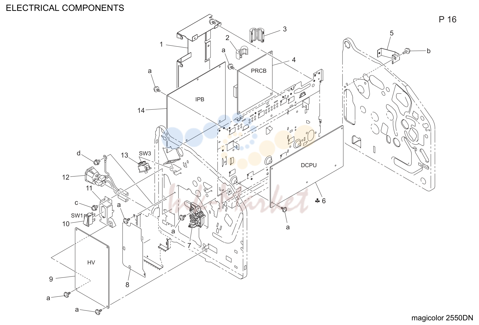 Electrical components (P16)