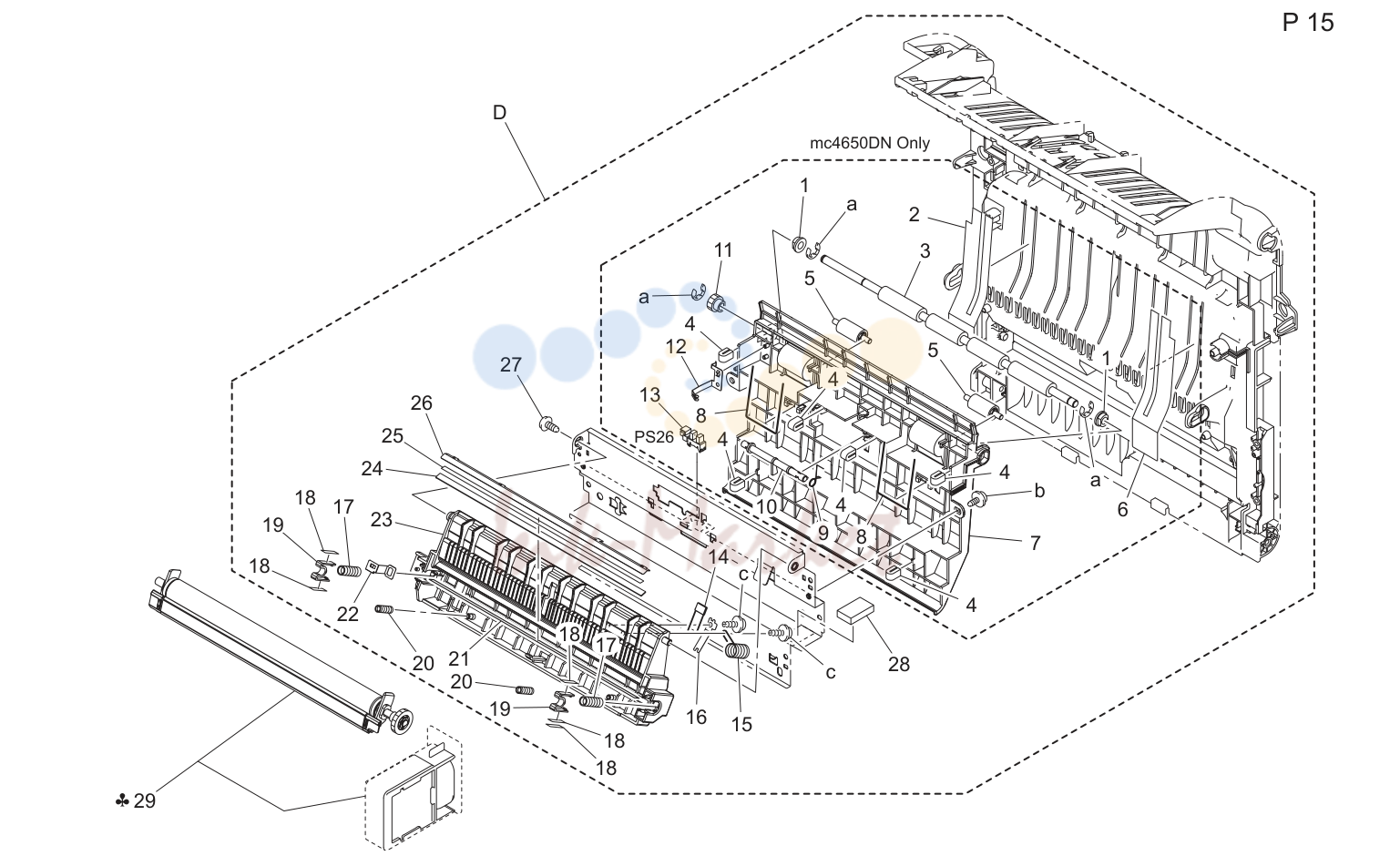 Vertical conveyance секция (P15)