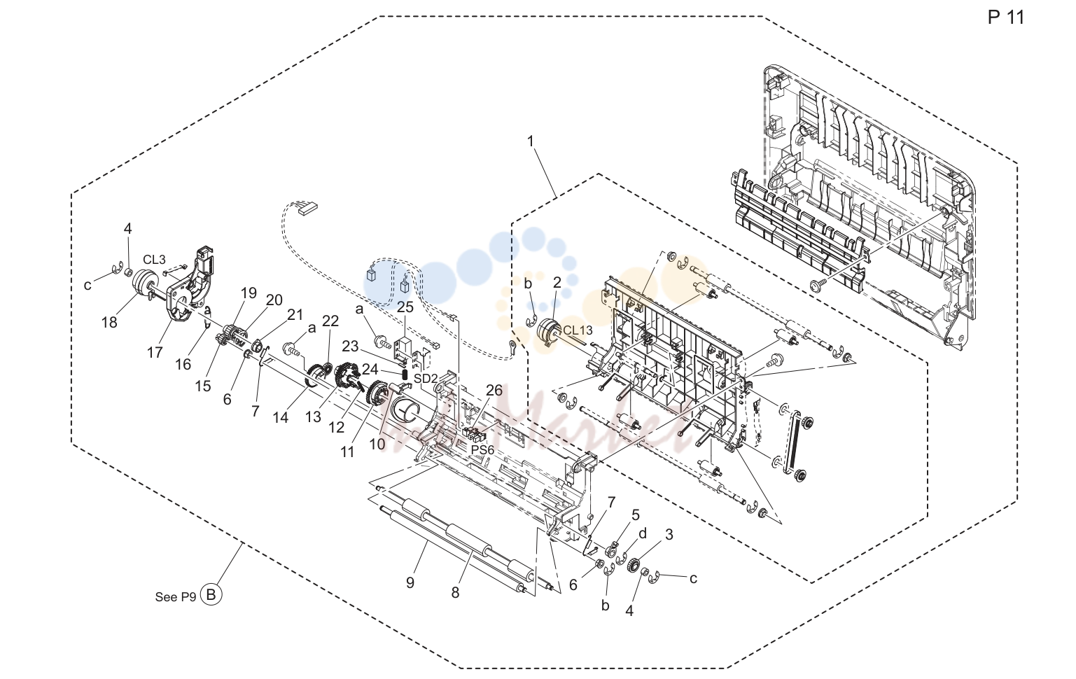 Vertical conveyance секция (P11)