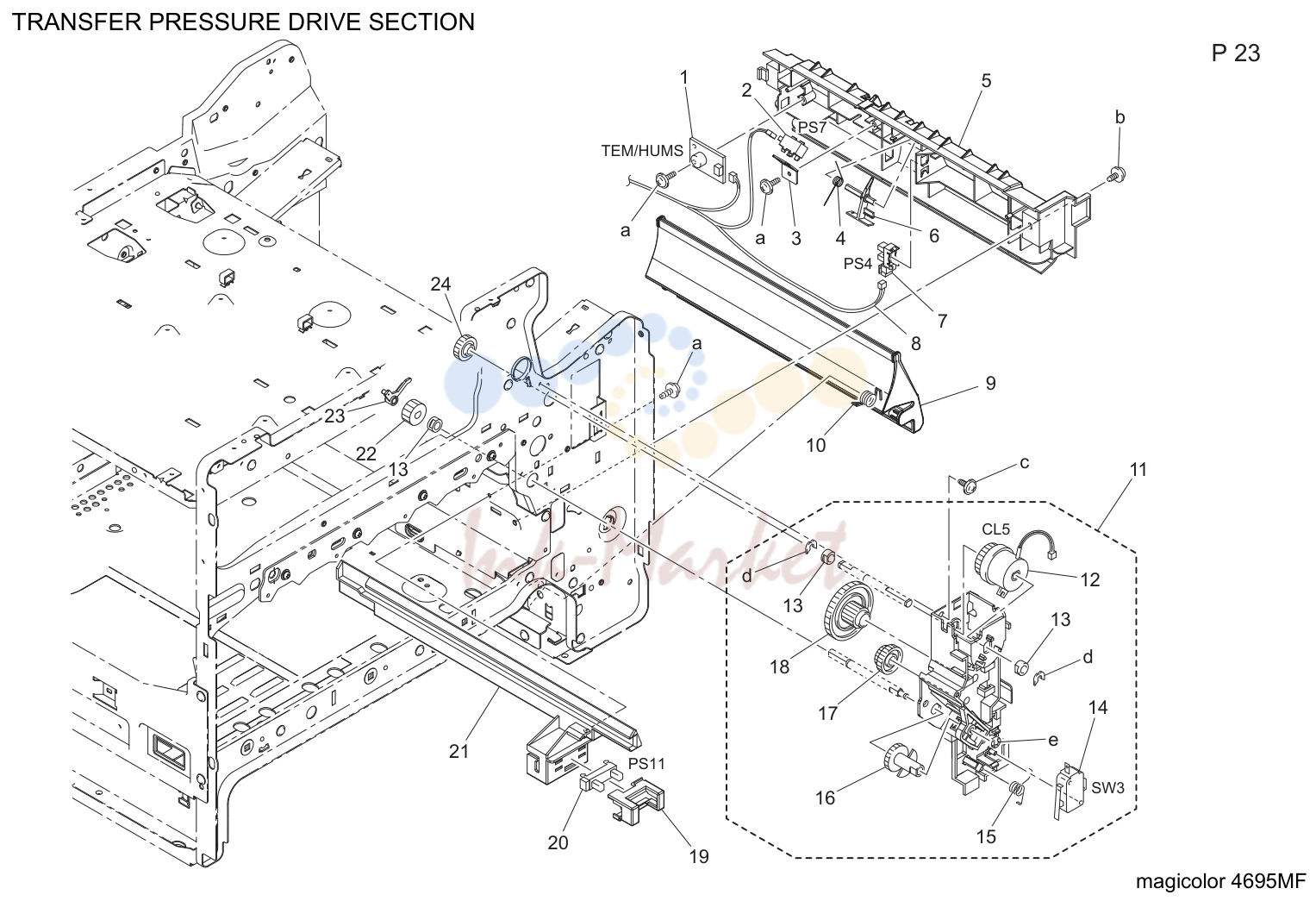 25. TRANSFER PRESSURE DRIVE SECTION
