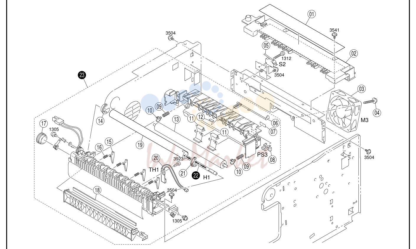 8. 7 FUSING UNIT PARTS MANUAL 13