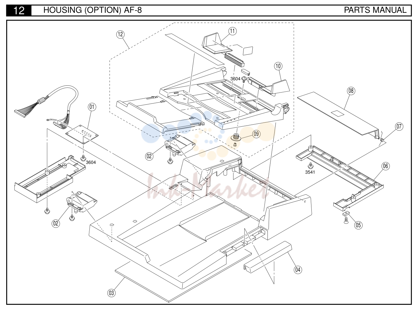 13. 12 HOUSING (OPTION) AF-8 PARTS MANUAL 23
