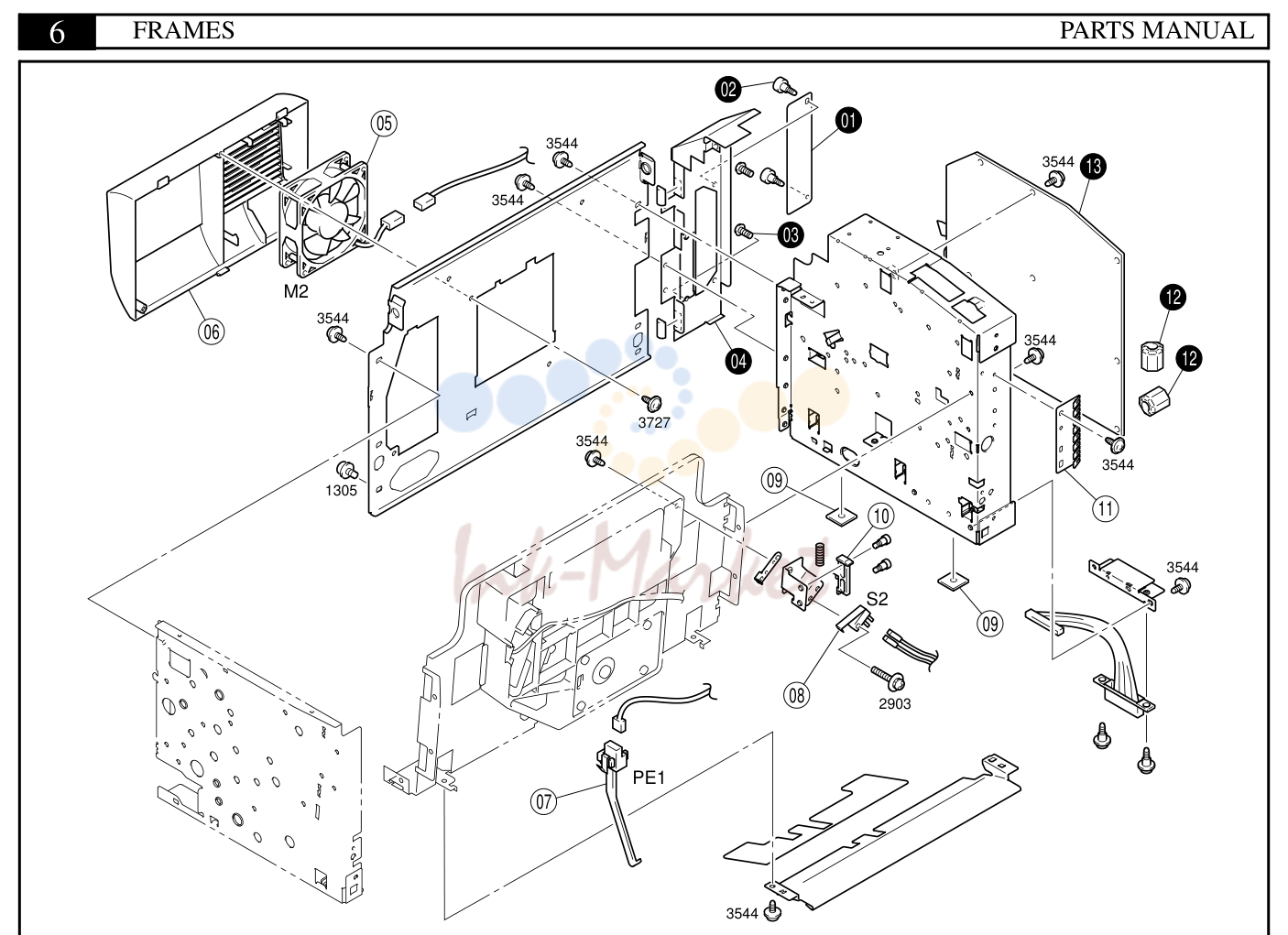 6. 6 FRAMES PARTS MANUAL