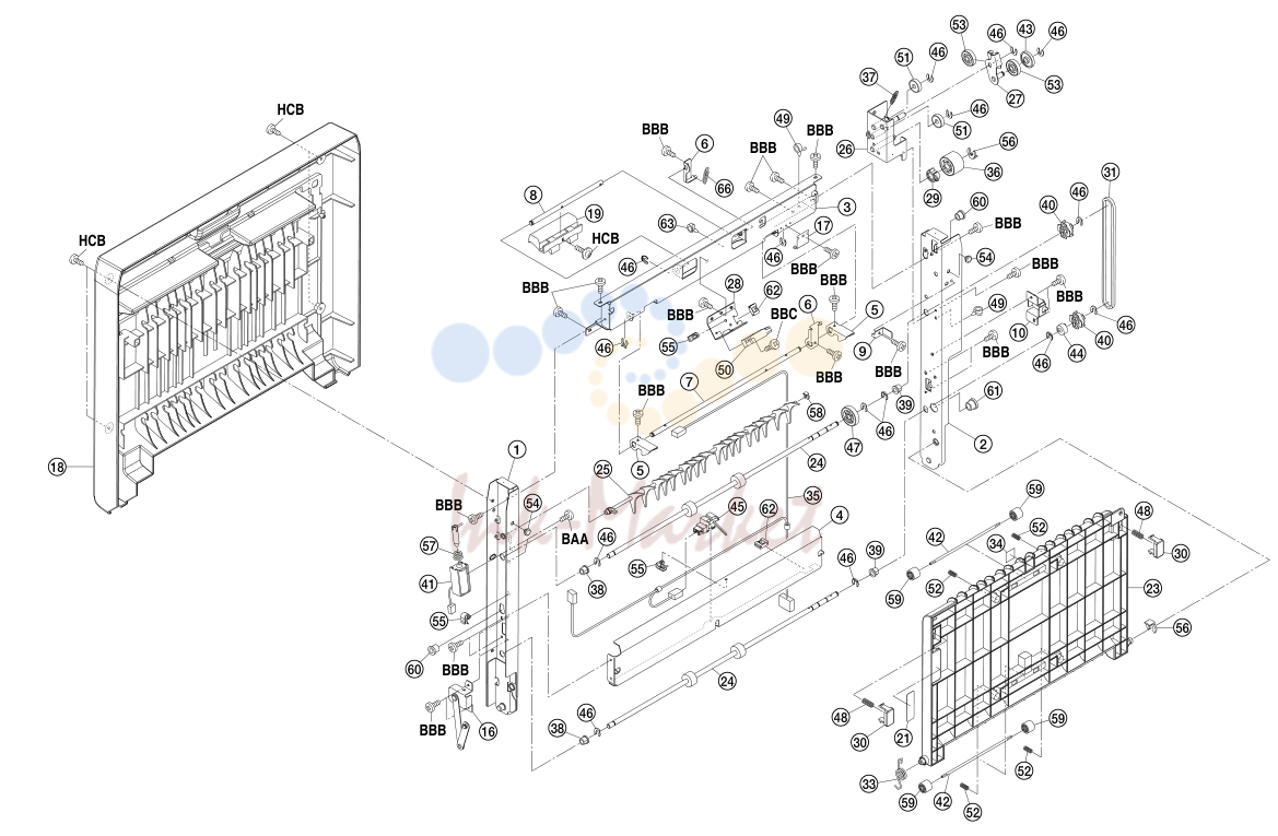1. DUPLEX UNIT FOR FINISHER 3A4