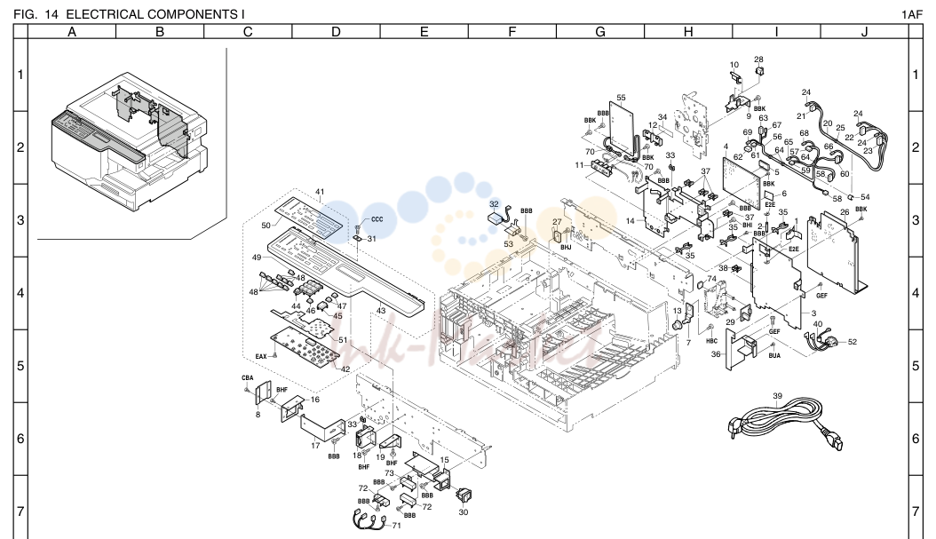 14. ELECTRICAL COMPONENTS I 1AF