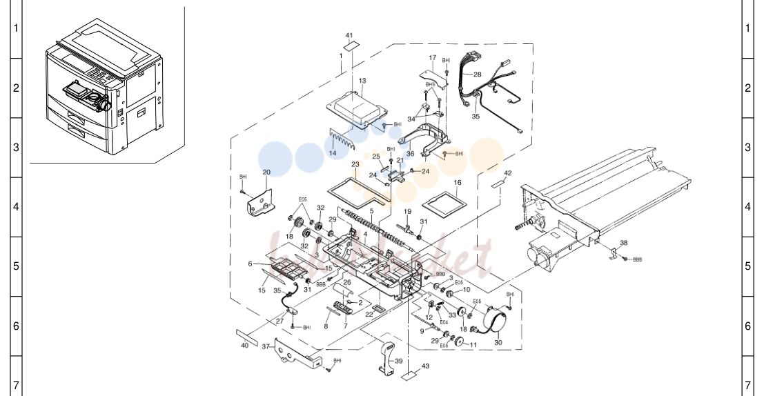 13. TONER HOPPER SECTION 1AH