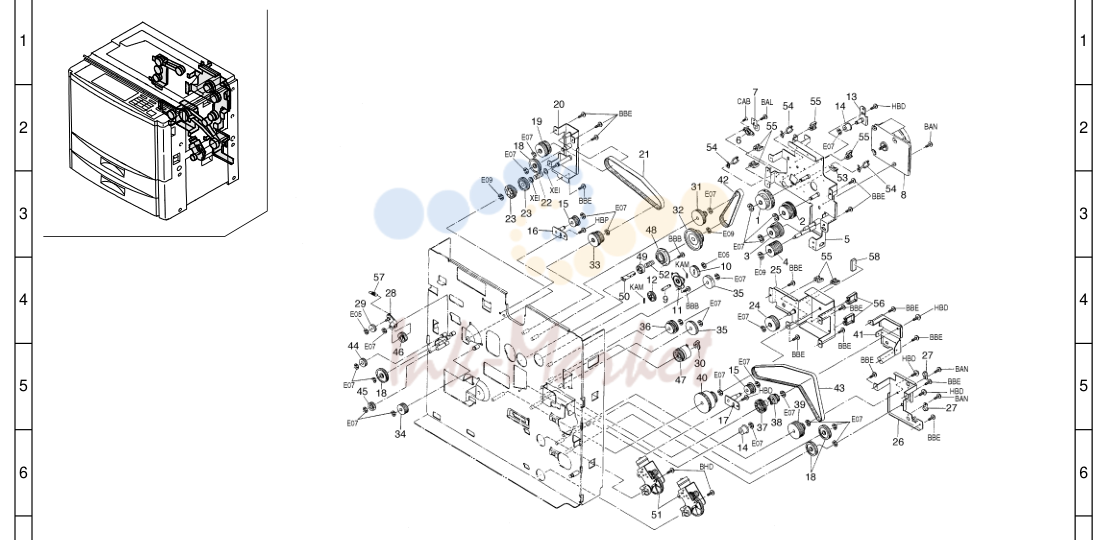 15. DRIVING, COOLING SECTION 1AH
