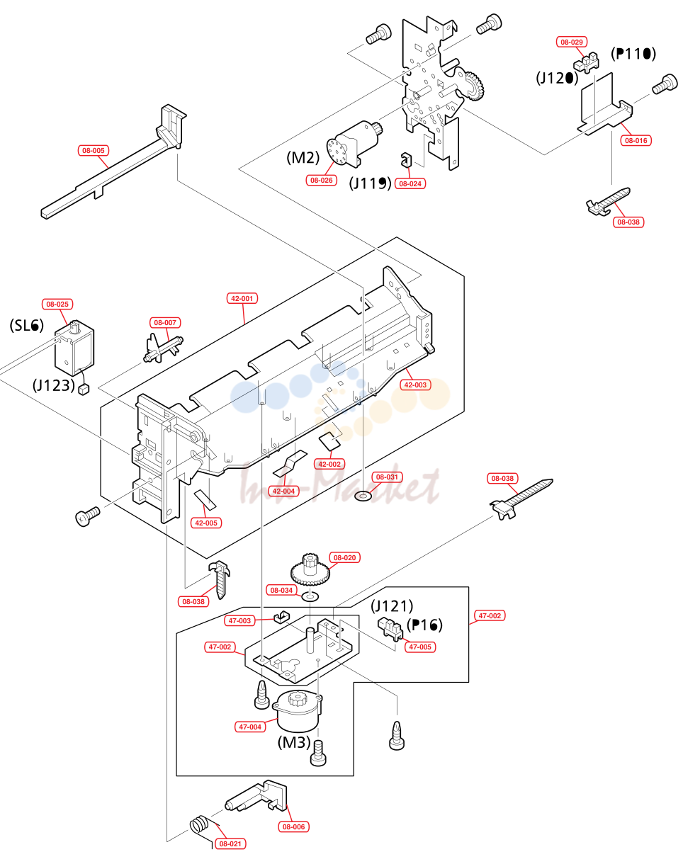 12. b - Stapler Tray Assembly #2