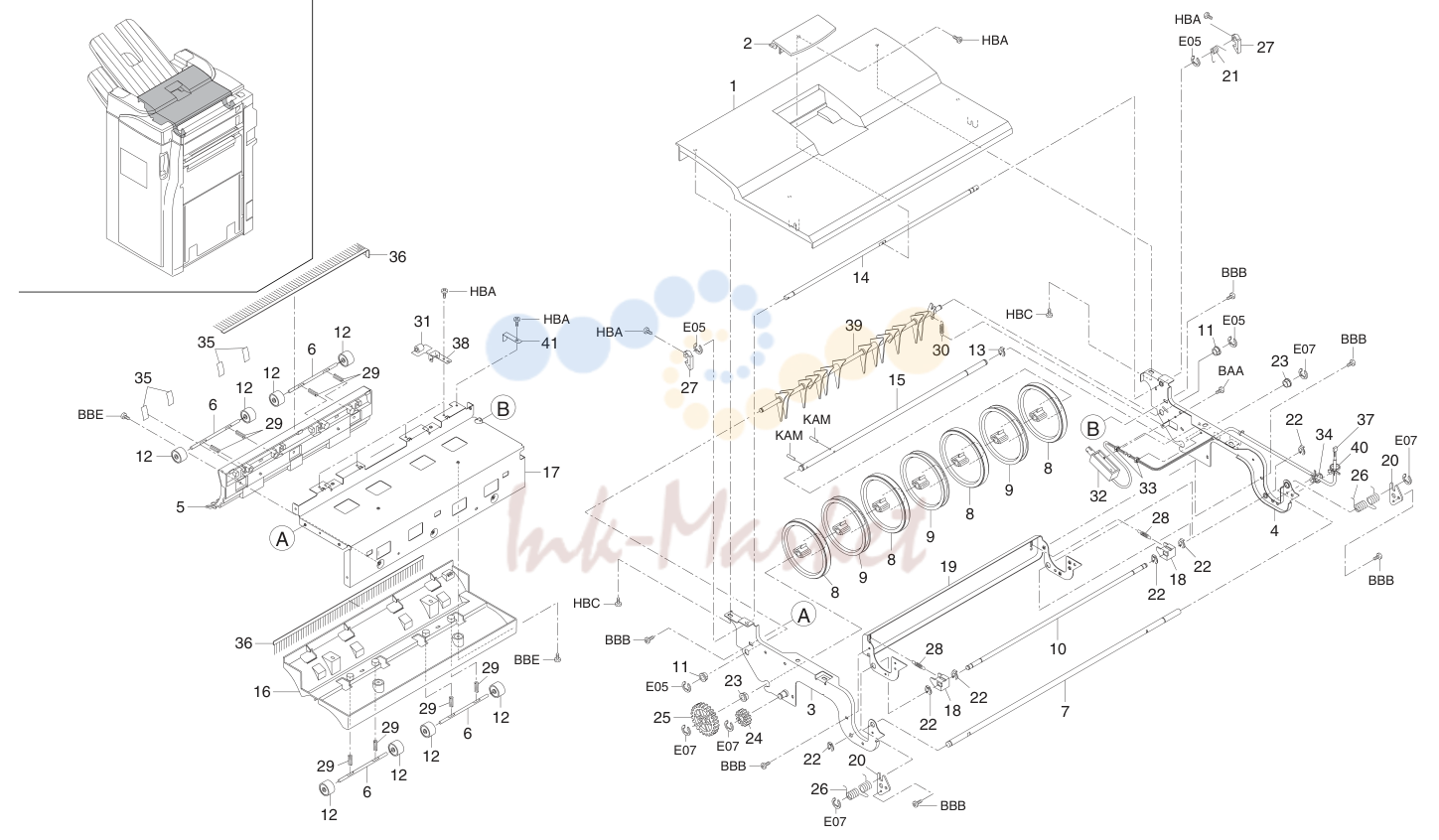 5. TOP COVER SECTION(DF-610 Only)