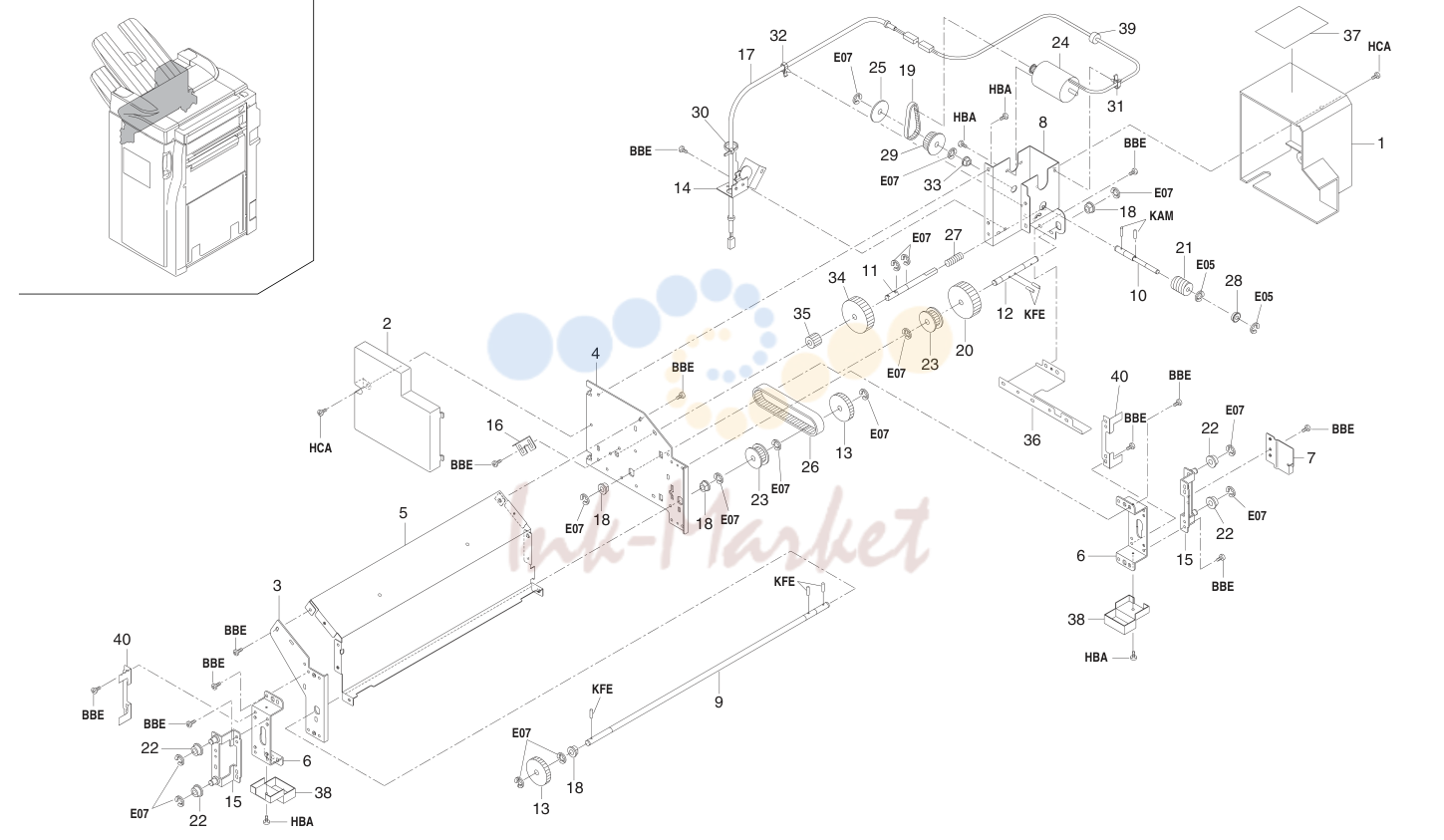 12. MAIN TRAY SECTION